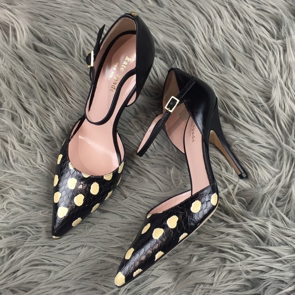 Kate Spade Dotted Ankle Strap D’orsay Pump 7 - Picture 1 of 8